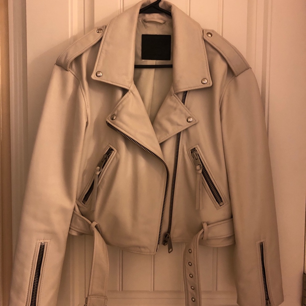 AllSaints Anderson Leather Biker Jacket